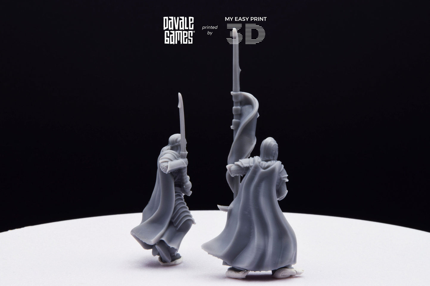 Bloody Elf Commander - Davale Games - 3D Printed with high quality resin for LOTR/D&D games