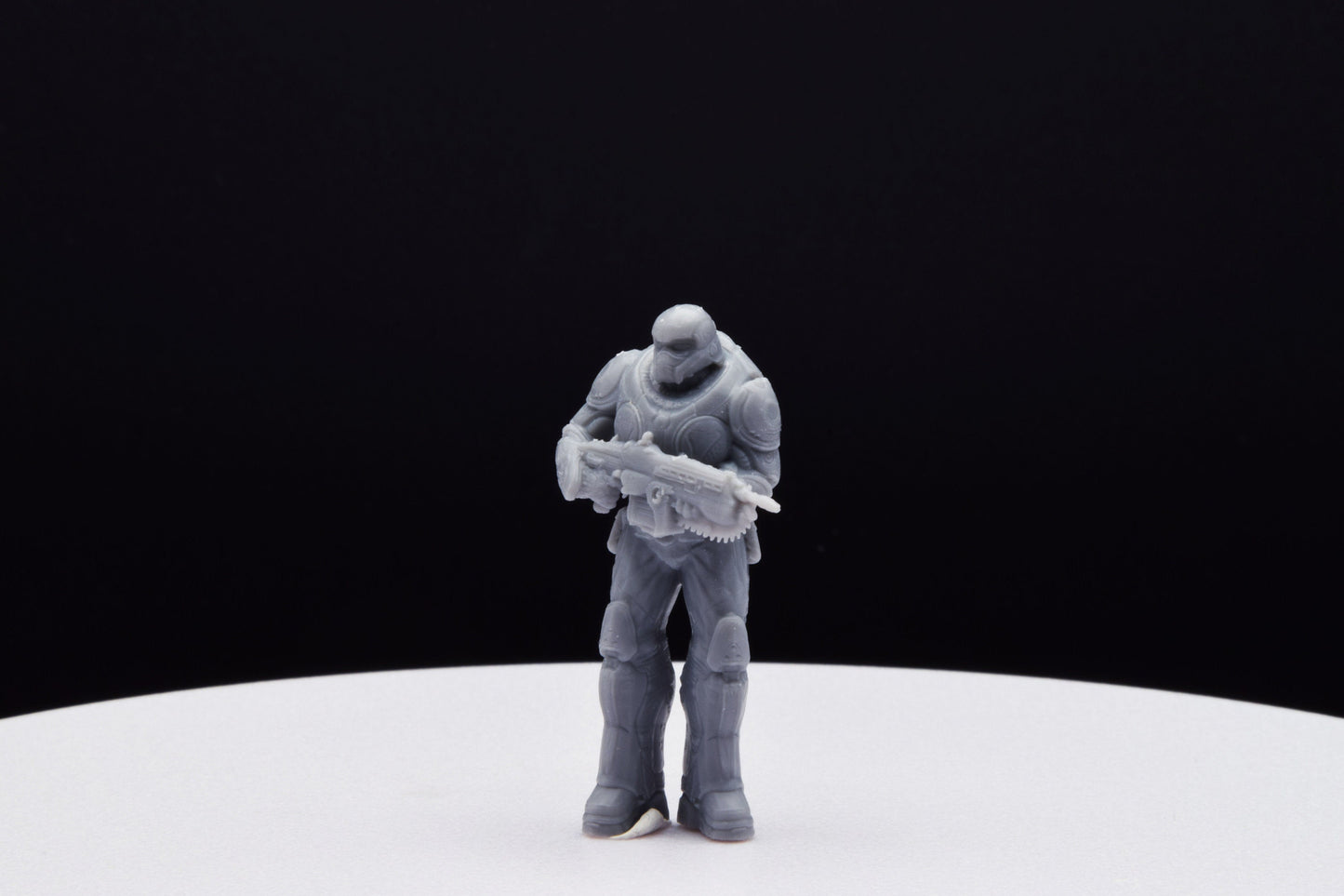 Gears Of War Onyx Guard Male Ot Miniature - TheSTLSmith - 3D Printed with high quality resin for Skirmish/D&D games