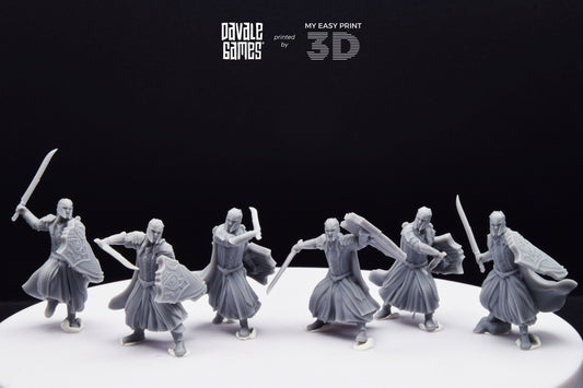 Armoured Wood Elf with Sword - Davale Games - 3D Printed with high quality resin for LOTR/D&D games