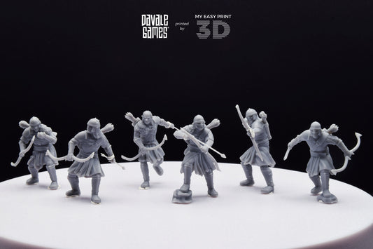 Regular Tracker Orcs Archers - Davale Games - 3D Printed with high quality resin for LOTR/D&D games