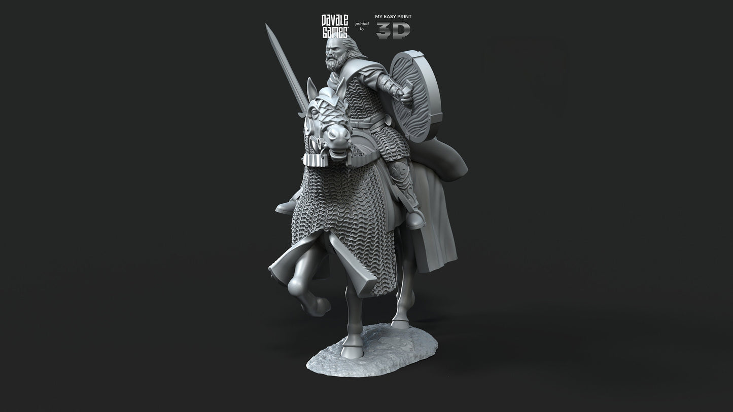 West Humans Hammer Sons Cavalry - Mounted - Davale Games - 3D Printed with high quality resin for LOTR/D&D games
