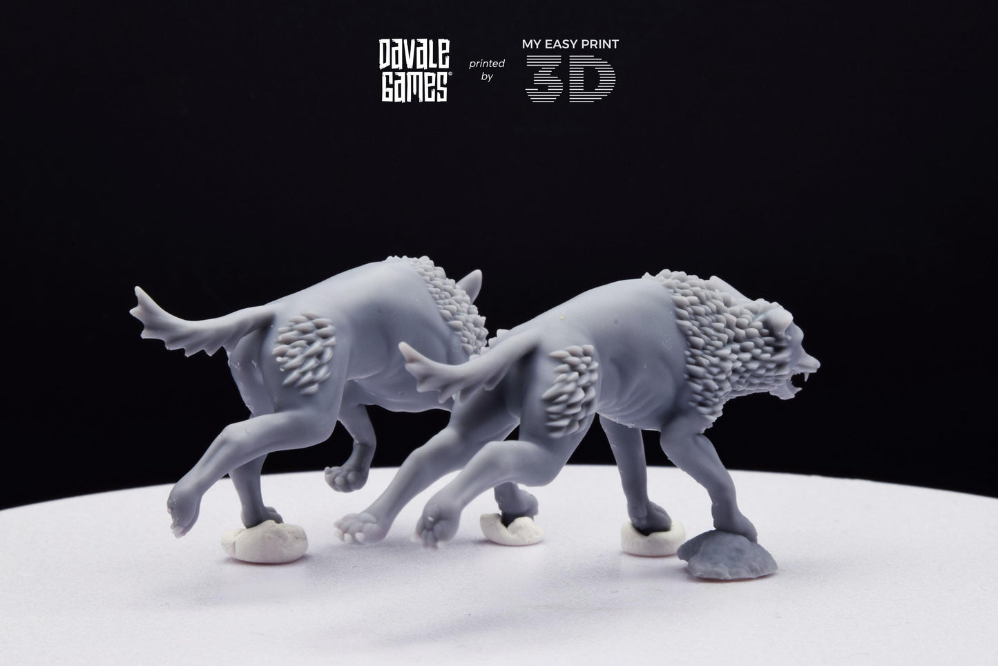 Savage Warg - Super Orcs - Davale Games - 3D Printed with high quality resin for LOTR/D&D games
