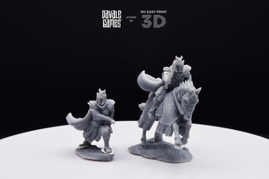 Lord of Dragons - Foot and Mounted - Davale Games - 3D Printed with high quality resin for LOTR/D&D games
