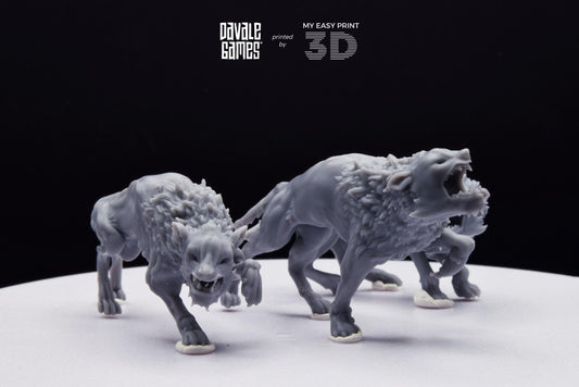 Savage Warg - Goblins of the Cave - Davale Games - 3D Printed with high quality resin for LOTR/D&D games