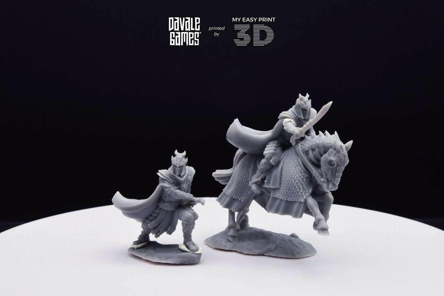 Lord of Dragons - Foot and Mounted - Davale Games - 3D Printed with high quality resin for LOTR/D&D games