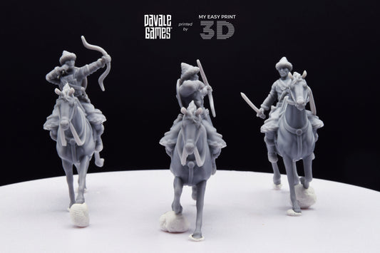 The Huns Mounted Archers - Battle of The Catalaunian Plains - Davale Games - Historical games - 3D Printed with high quality resin