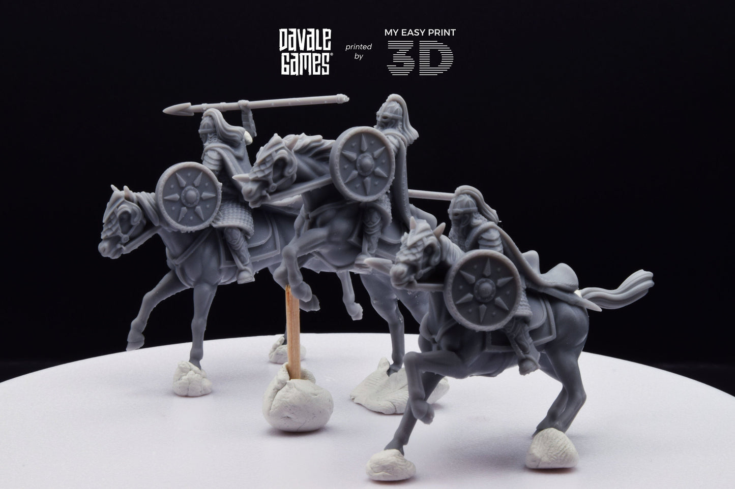 West Human Royal Guard - Mounted - Davale Games - 3D Printed with high quality resin for LOTR/D&D games