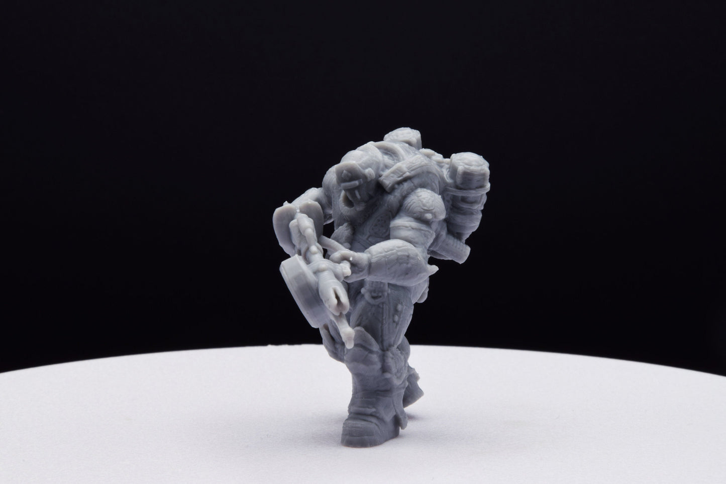 Gears Of War Boomer Flamer Ot Miniature - TheSTLSmith - 3D Printed with high quality resin for Skirmish/D&D games