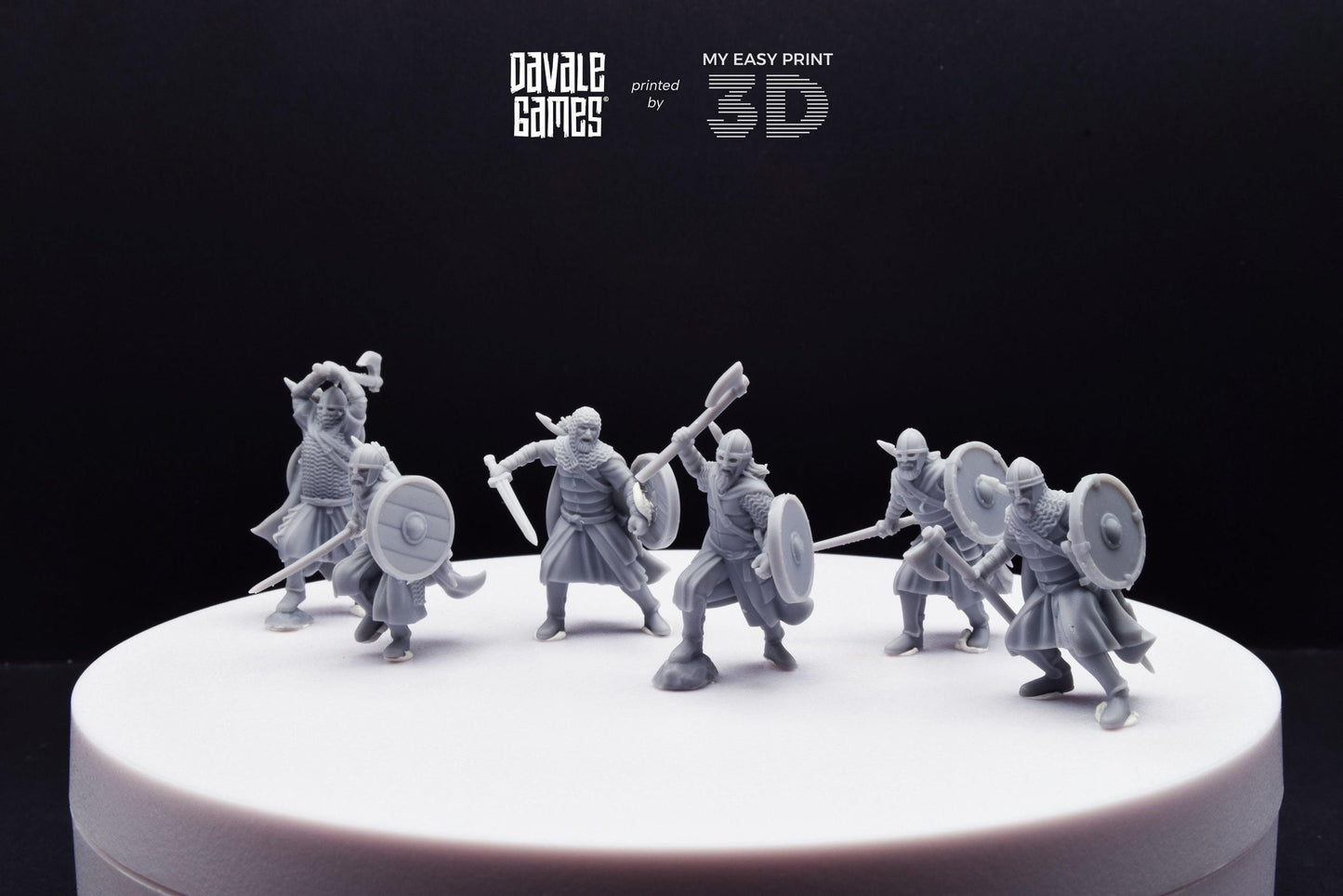 West Humans Warriors - Davale Games - 3D Printed with high quality resin for LOTR/D&D games