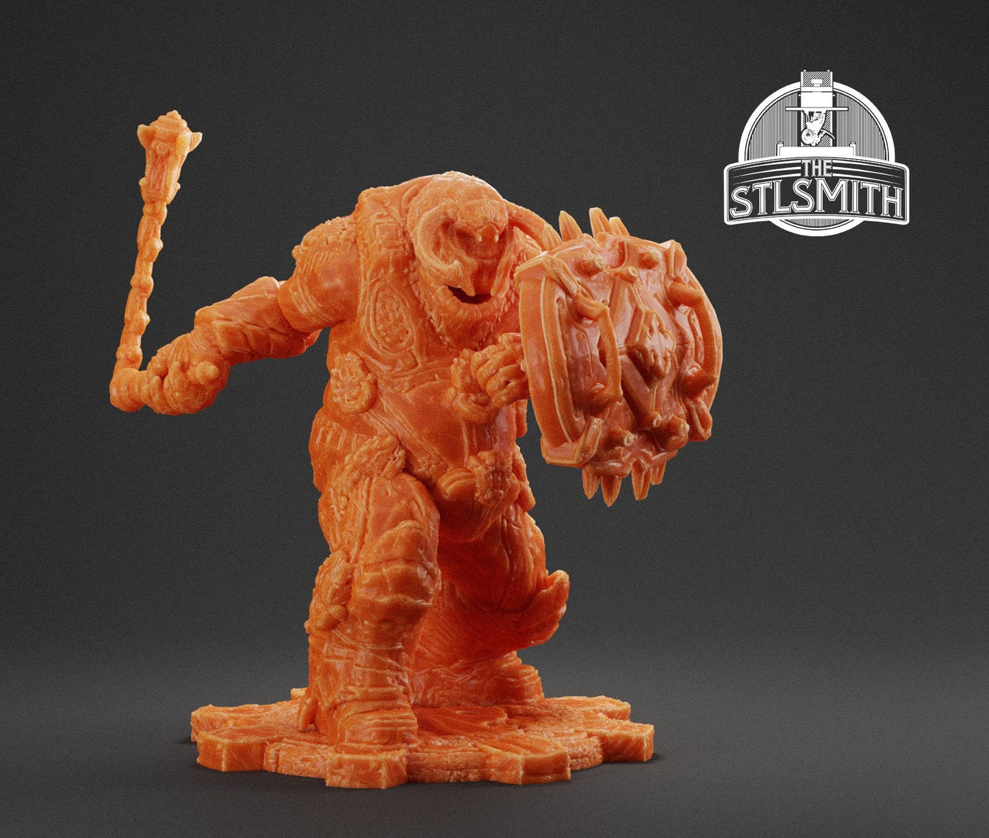 Gears Of War Boomer Mauler Ot Miniature - TheSTLSmith - 3D Printed with high quality resin for Skirmish/D&D games