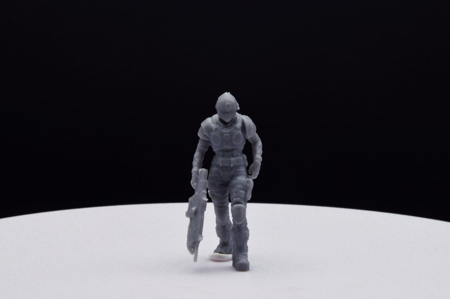 Gears Of War COG Soldier Winter Female Miniature - TheSTLSmith - 3D Printed with high quality resin for Skirmish/D&D games