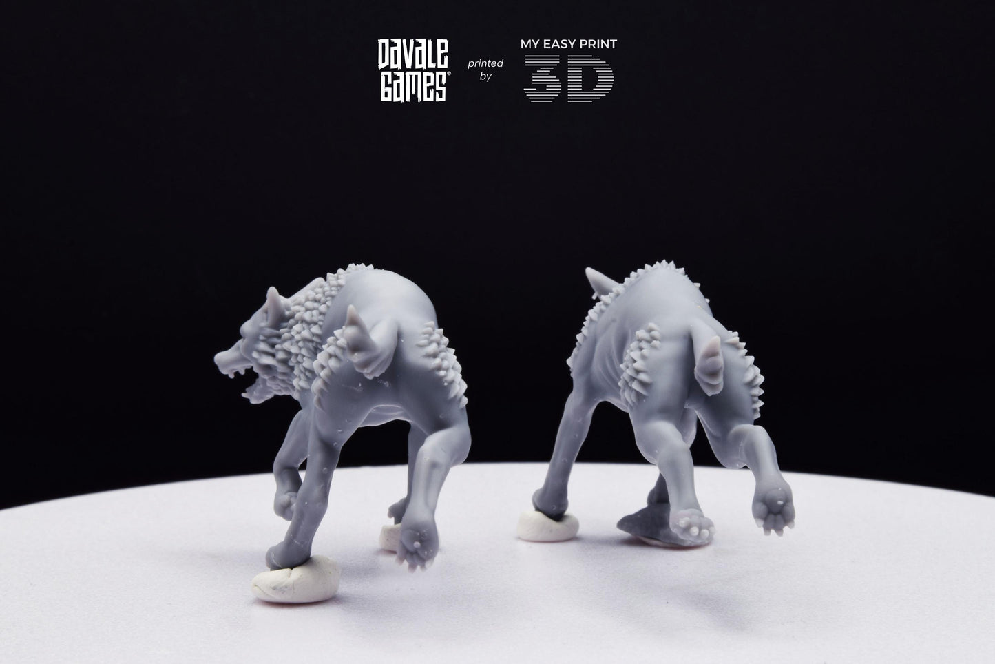 Savage Warg - Super Orcs - Davale Games - 3D Printed with high quality resin for LOTR/D&D games