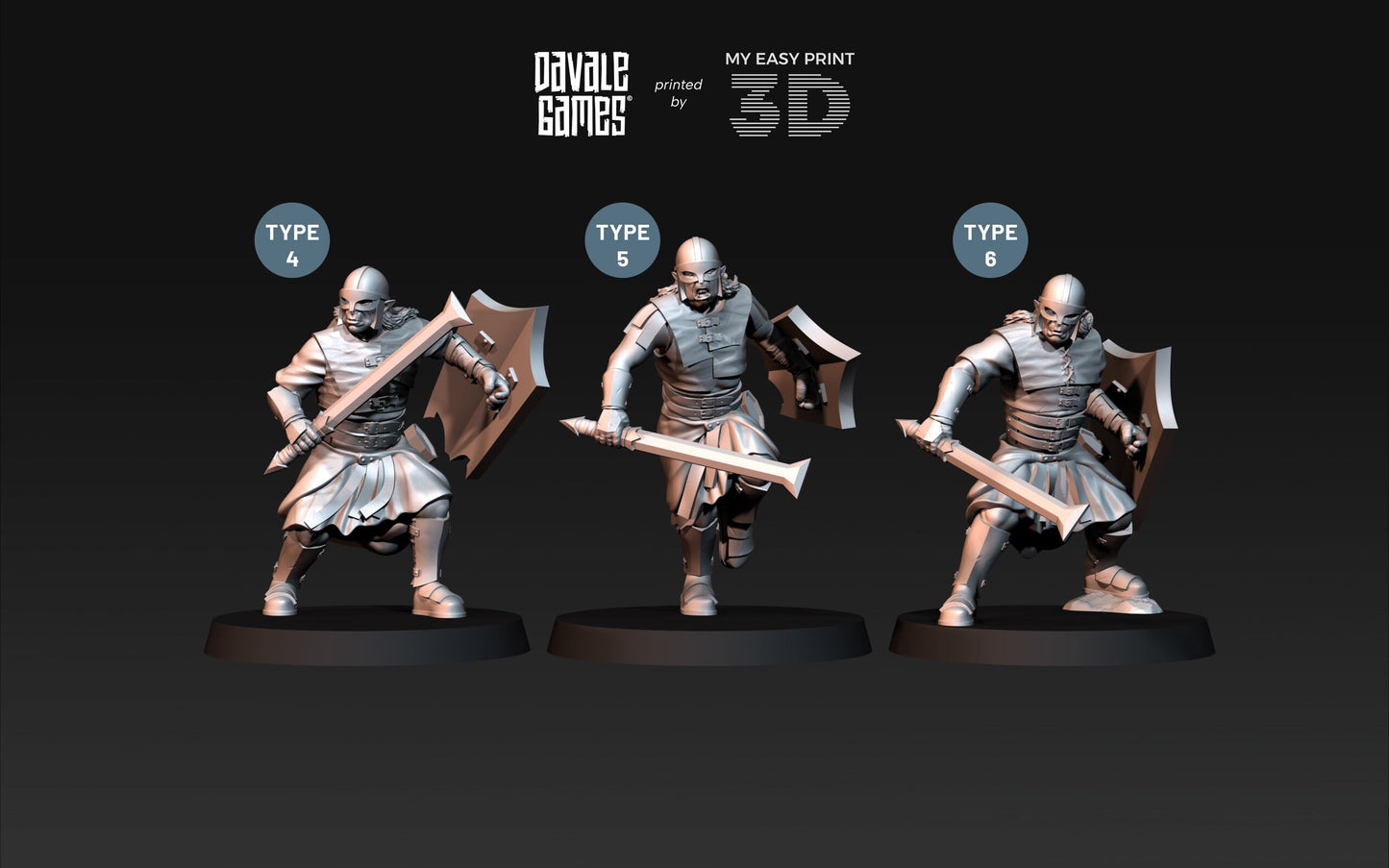 Outrider Blood Handed Orc - Davale Games - 3D Printed with high quality resin for LOTR/D&D games