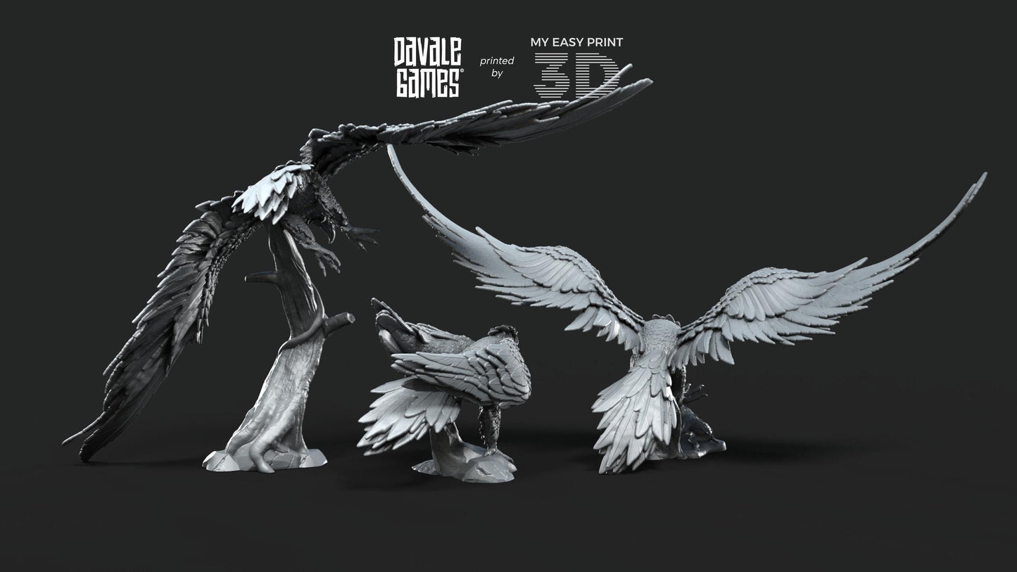 Eagles - Davale Games - 3D Printed with high quality resin for LOTR/D&D games