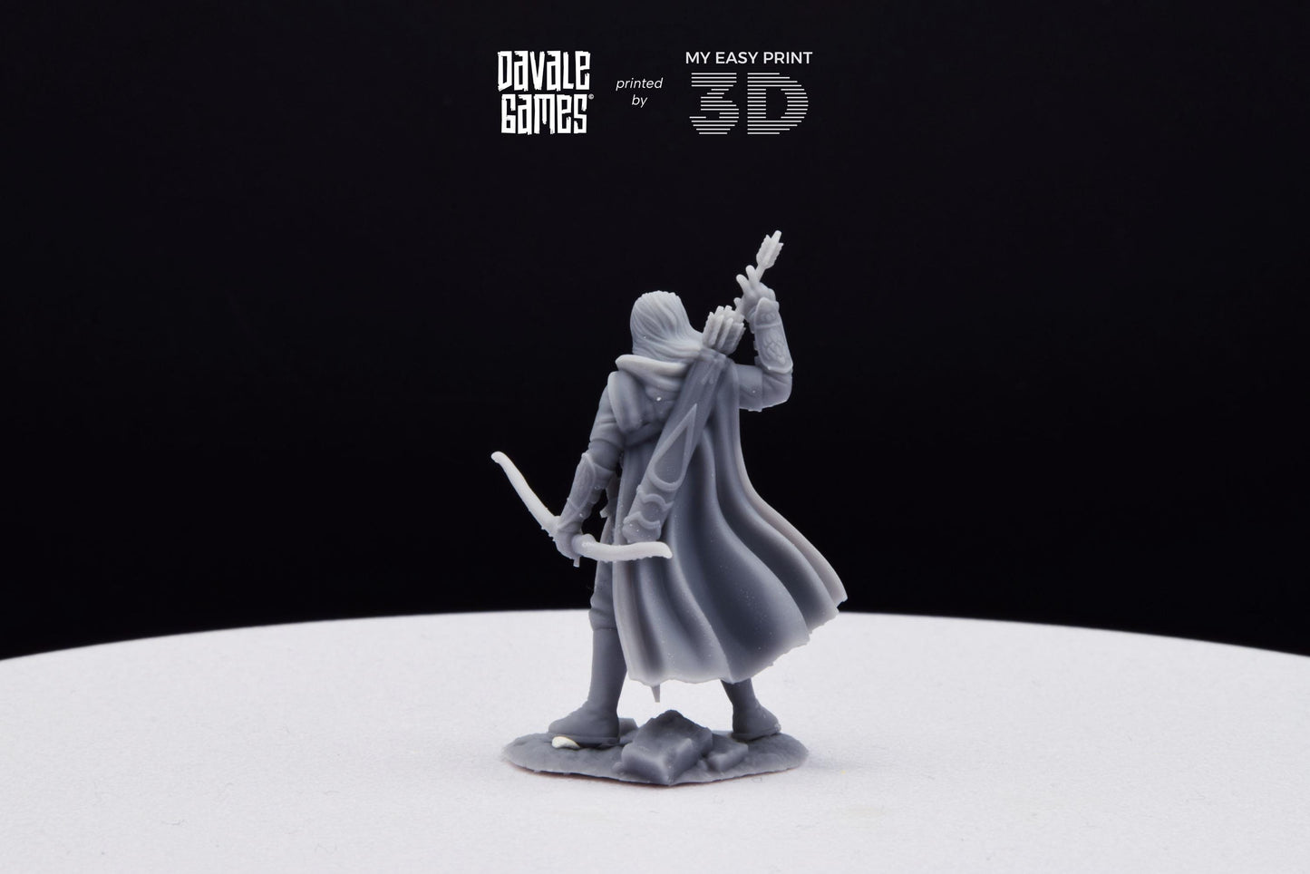 Damord, Captain of Rangers - Grey Castle - Davale Games - 3D Printed with high quality resin for LOTR/D&D games