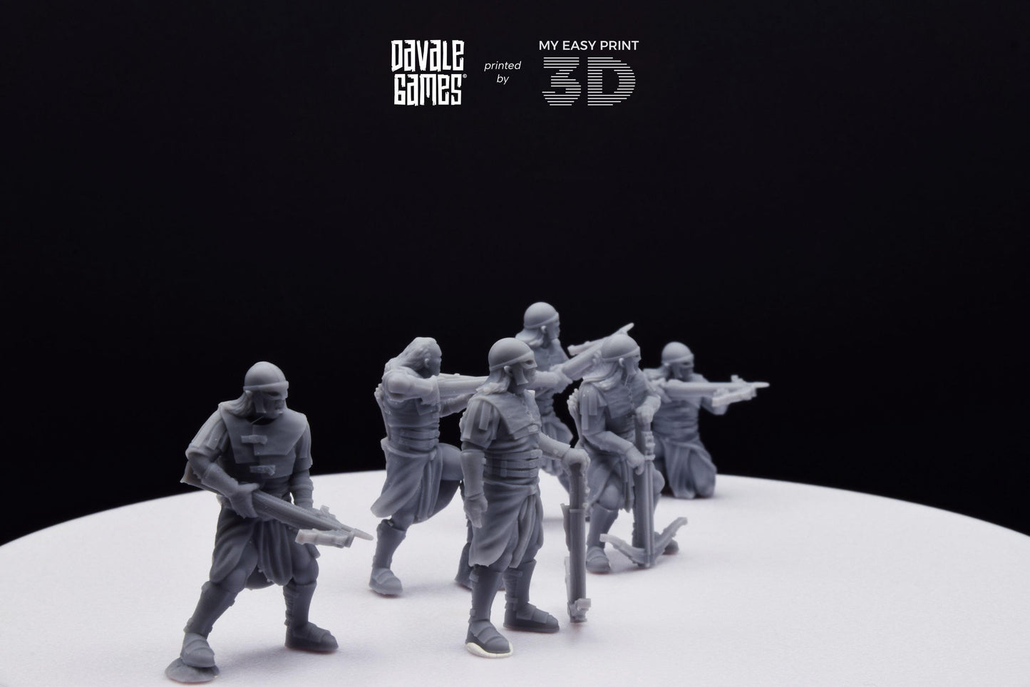 Blood-handed Orcs with Crossbow - Davale Games - 3D Printed with high quality resin for LOTR/D&D games