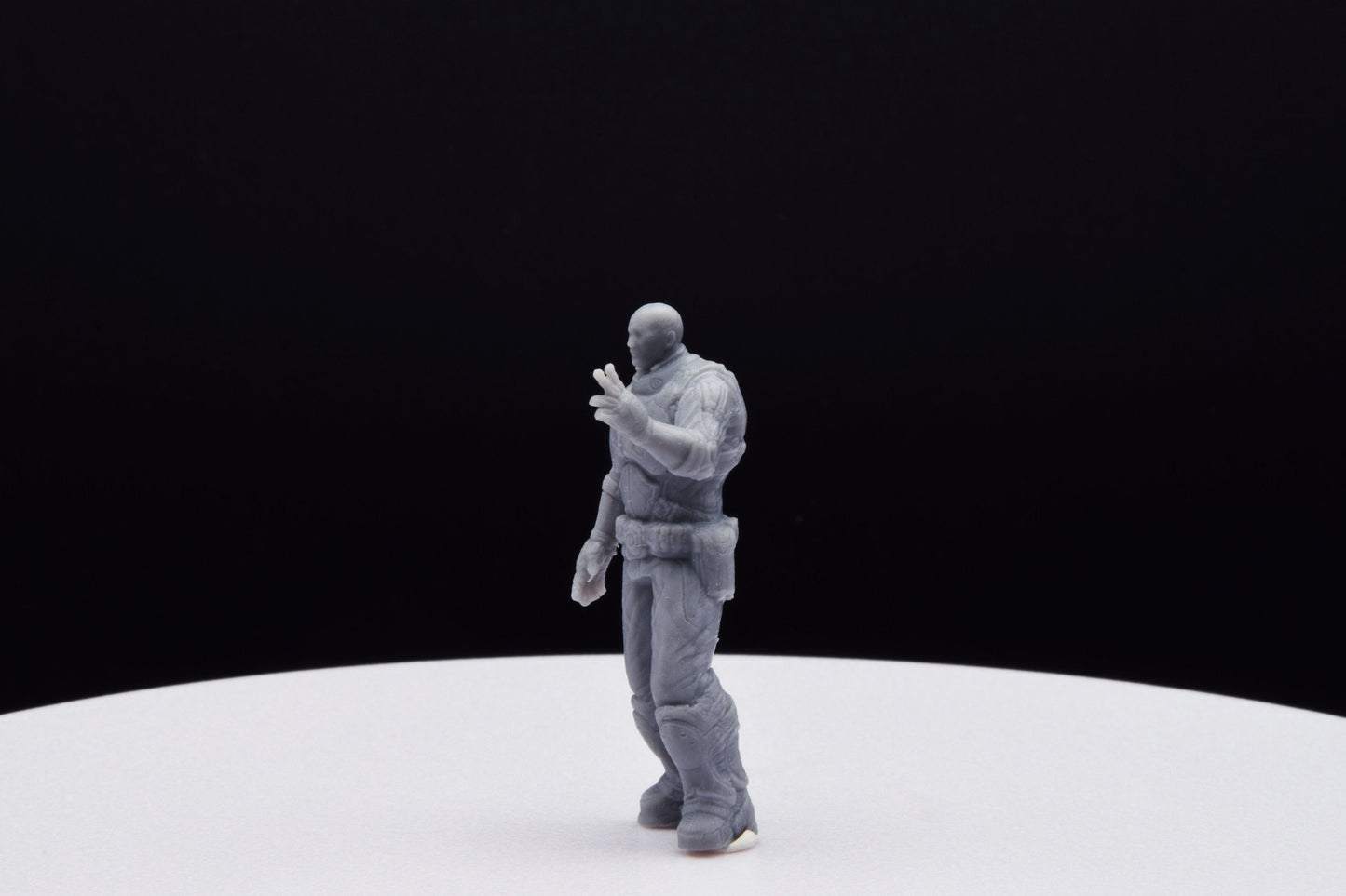 Gears Of War Richard Prescott - TheSTLSmith - 3D Printed with high quality resin for Skirmish/D&D games