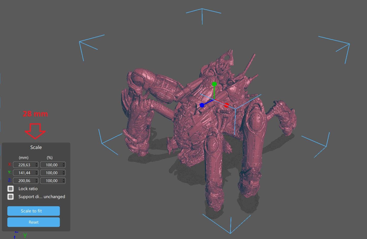 Gears Of War Karn on Shibboleth Ot Miniature - TheSTLSmith - 3D Printed with high quality resin for Skirmish/D&D games