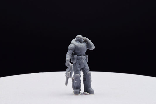 Gears Of War Marcus Fenix Winter Ot Miniature - TheSTLSmith - 3D Printed with high quality resin for Skirmish/D&D games