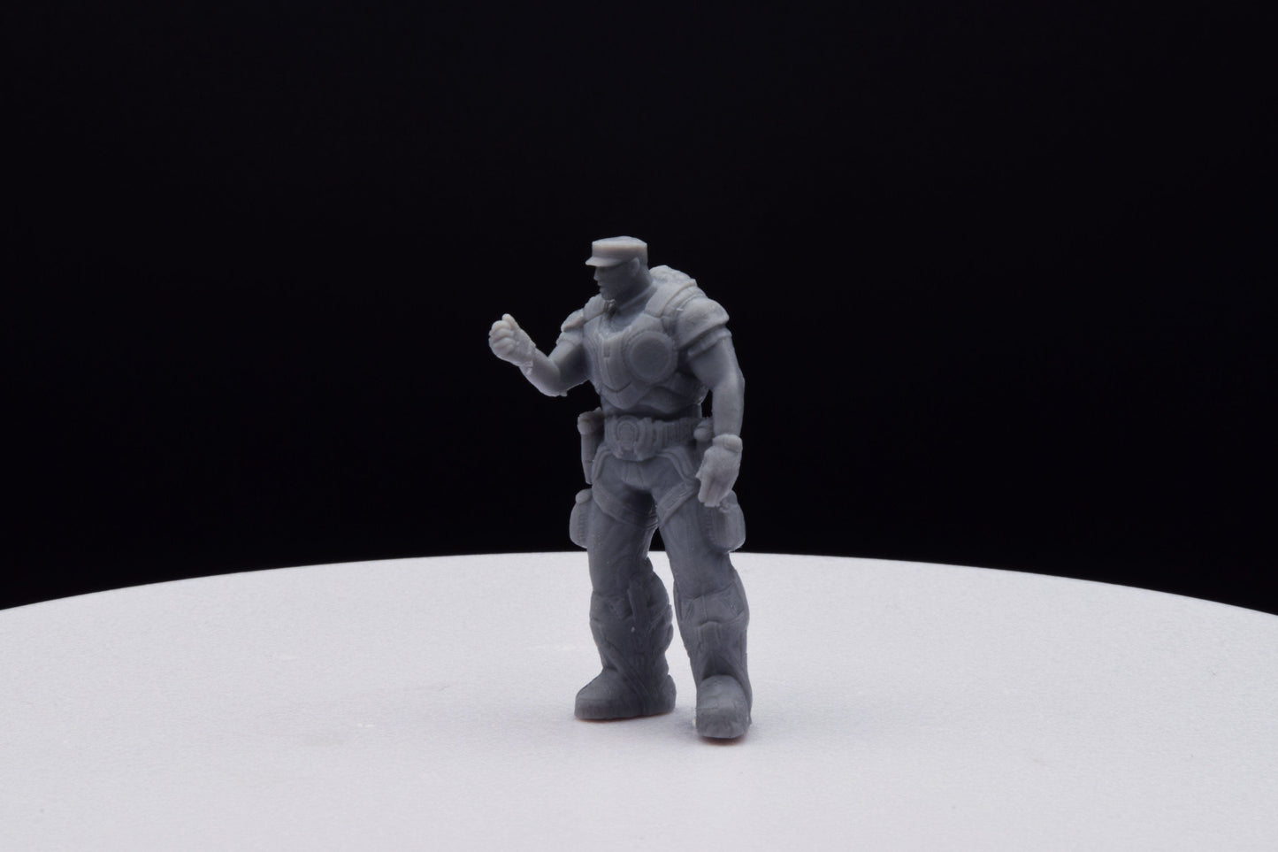 Gears Of War Victor Hoffman - TheSTLSmith - 3D Printed with high quality resin for Skirmish/D&D games