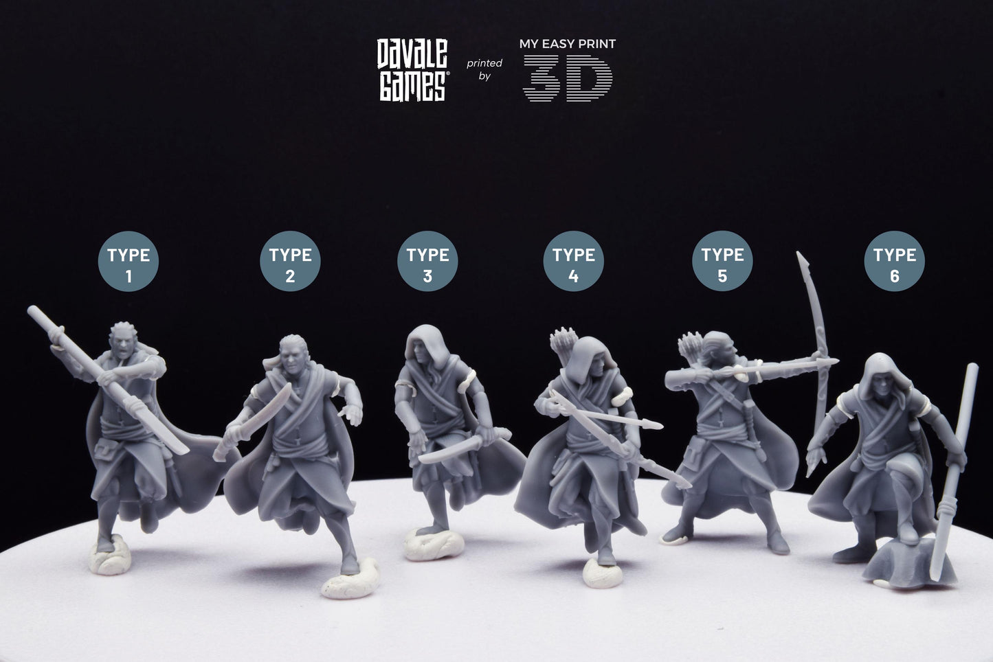 Wandering Bloody Elf - Davale Games - 3D Printed with high quality resin for LOTR/D&D games