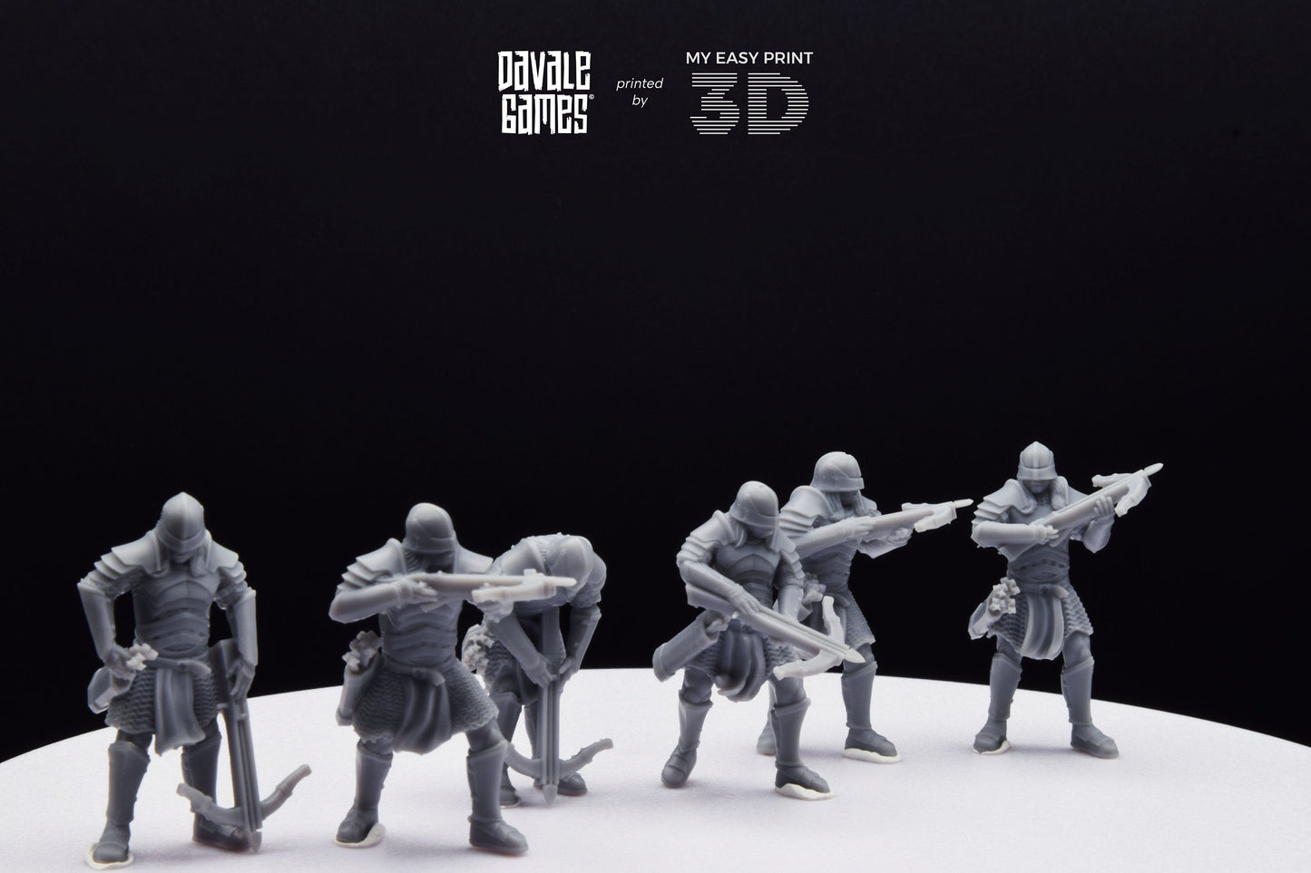 Blood-handed Orcs Crossbow with Armour - Davale Games - 3D Printed with high quality resin for LOTR/D&D games