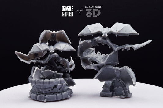 Bats Warbrand - Davale Games - 3D Printed with high quality resin for LOTR/D&D games
