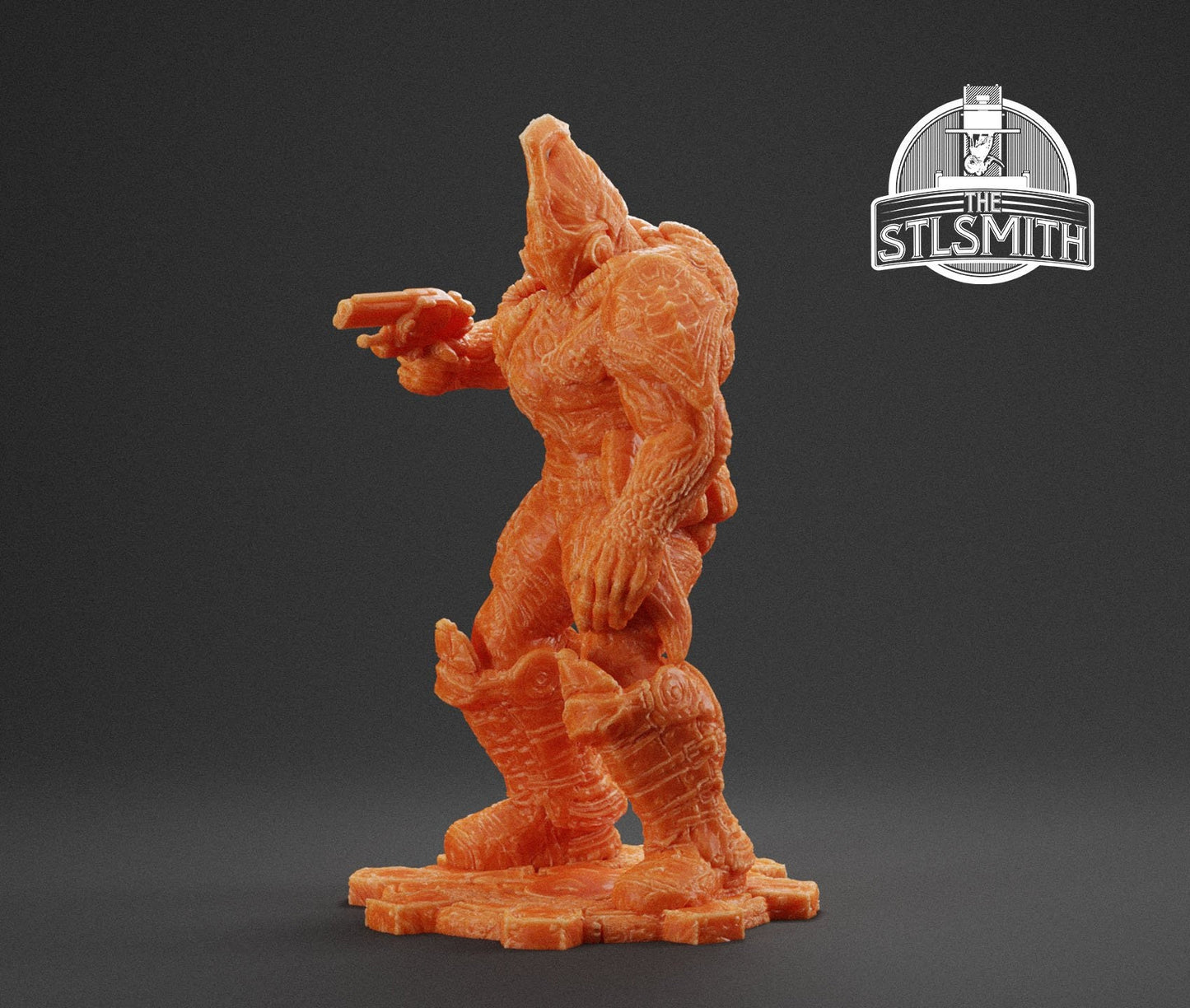 Gears Of War Drone Bolter Ot Miniature - TheSTLSmith - 3D Printed with high quality resin for Skirmish/D&D games