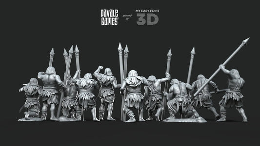 Forest Tribe - Free Forest - Davale Games - 3D Printed with high quality resin for LOTR/D&D games