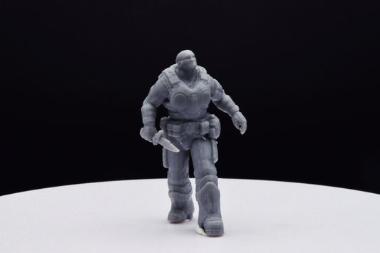 Gears Of War Marcus Fenix Summer Ot Miniature - TheSTLSmith - 3D Printed with high quality resin for Skirmish/D&D games