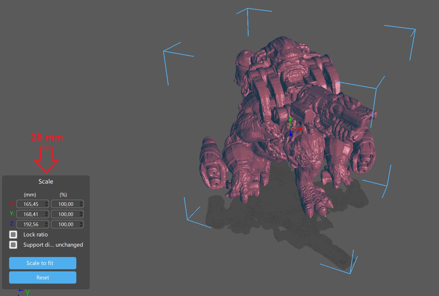 Gears Of War BRUMAK Ot Miniature - TheSTLSmith - 3D Printed with high quality resin for Skirmish/D&D games