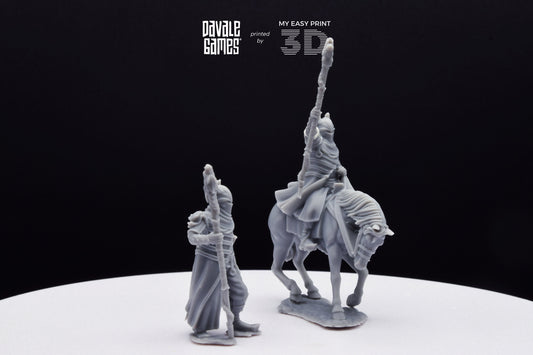 Dragon Army Dragon Mage - Foot and Mounted - Davale Games - 3D Printed with high quality resin for LOTR/D&D games