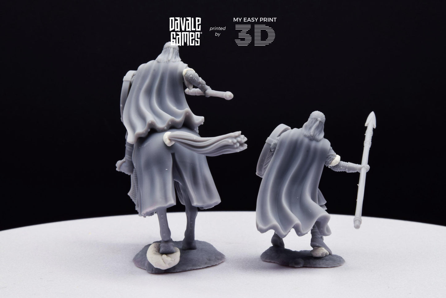 Erwin The Son - Foot and Mounted - Davale Games - 3D Printed with high quality resin for LOTR/D&D games