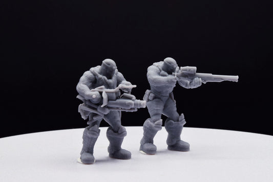 Gears Of War Drone Sniper Ot Miniature - TheSTLSmith - 3D Printed with high quality resin for Skirmish/D&D games