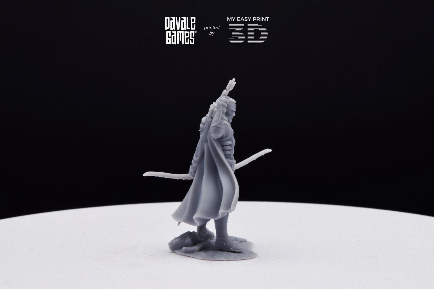 Damord, Captain of Rangers - Grey Castle - Davale Games - 3D Printed with high quality resin for LOTR/D&D games