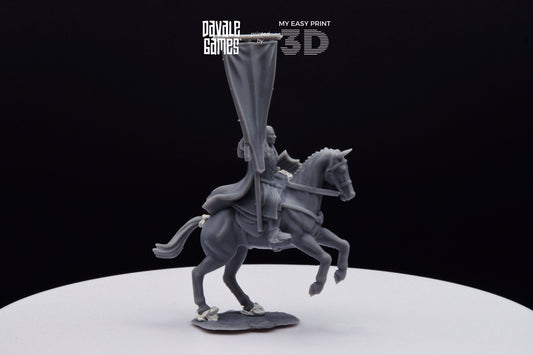 Wood Elf Banner - Mounted - Davale Games - 3D Printed with high quality resin for LOTR/D&D games