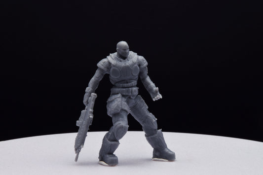Gears Of War Minh Kim Ot Miniature - TheSTLSmith - 3D Printed with high quality resin for Skirmish/D&D games