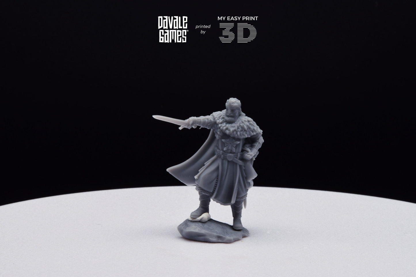 Last king from the North - Davale Games - 3D Printed with high quality resin for LOTR/D&D games