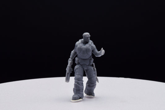 Gears Of War Damon Baird Summer Ot Miniature - TheSTLSmith - 3D Printed with high quality resin for Skirmish/D&D games