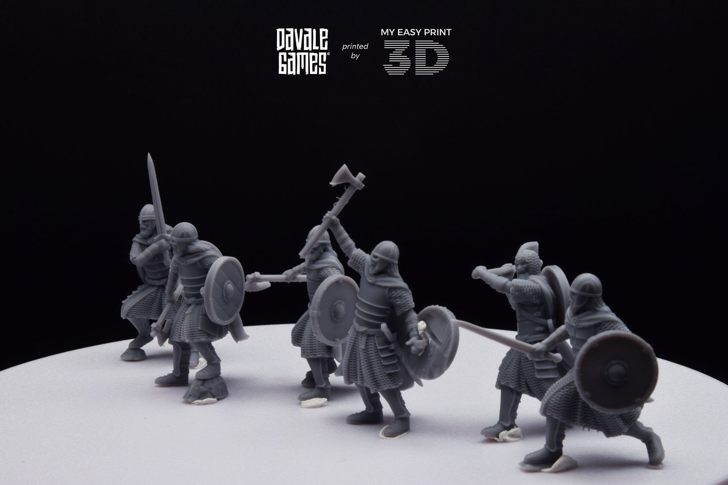 West Human elite on foot - Davale Games - 3D Printed with high quality resin for LOTR/D&D games