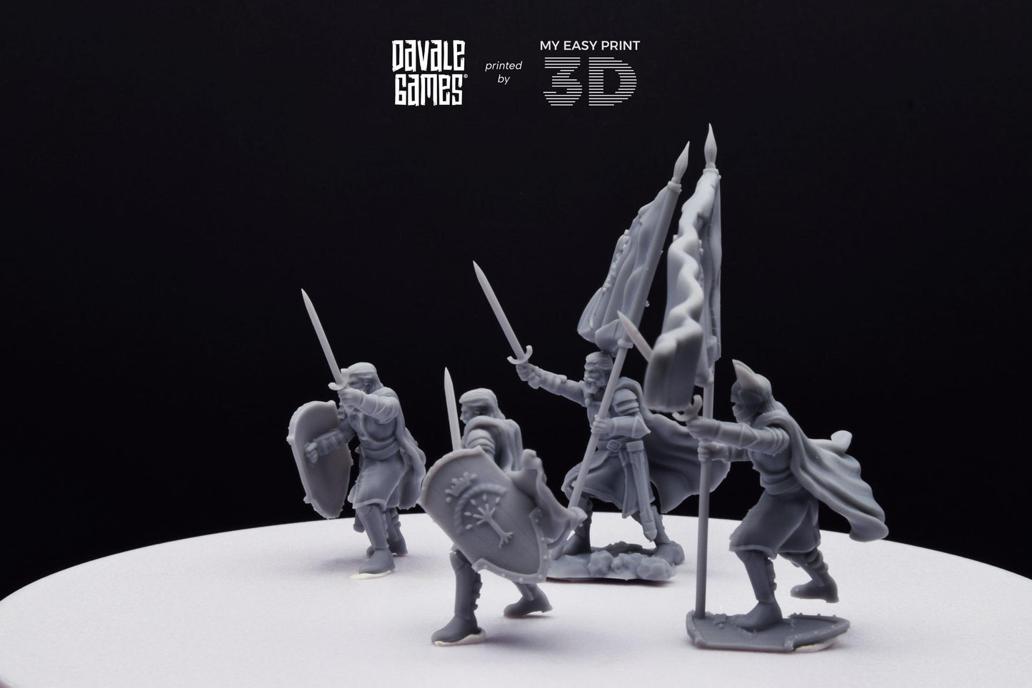 High Human Commander - Davale Games - 3D Printed with high quality resin for LOTR/D&D games