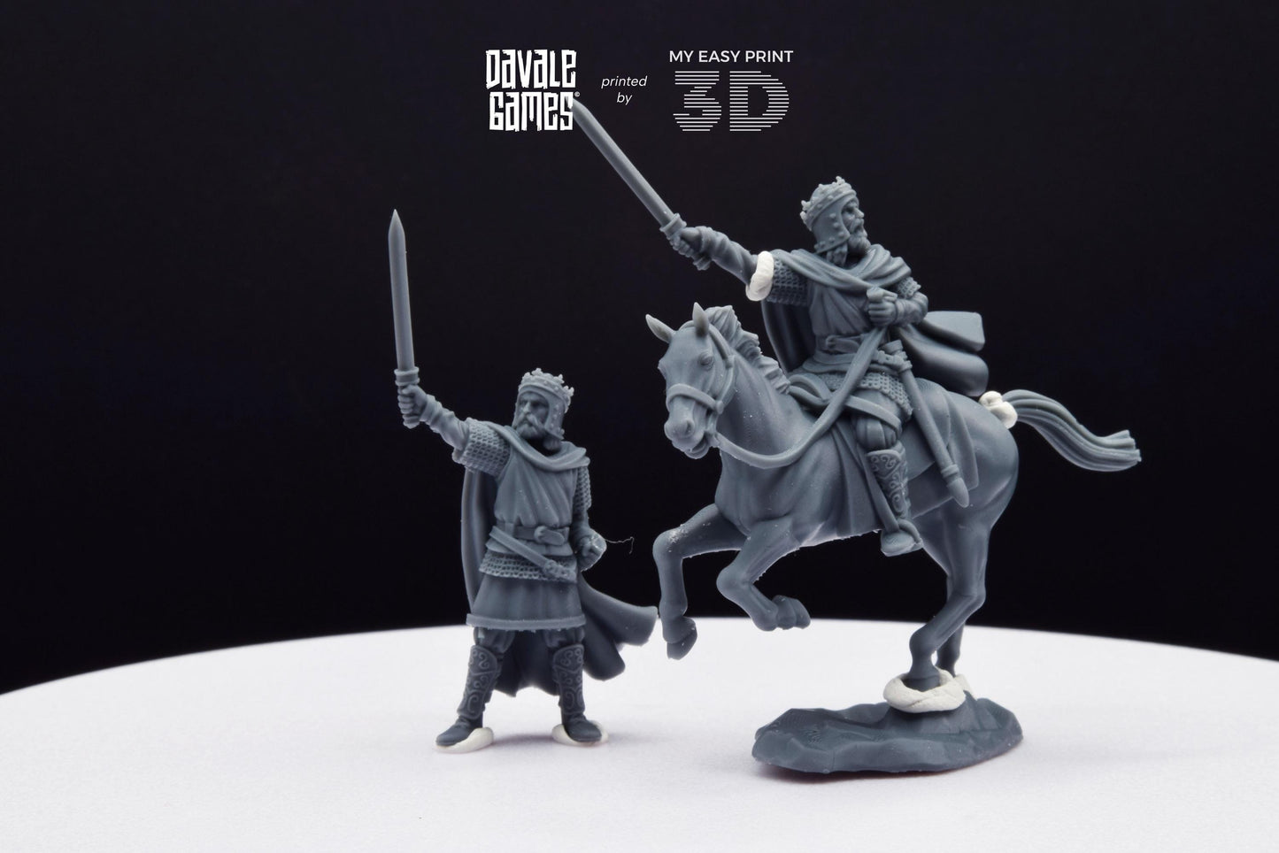 King fo Gepids - Foot and Mounted - Davale Games - Historical games - 3D Printed with high quality resin