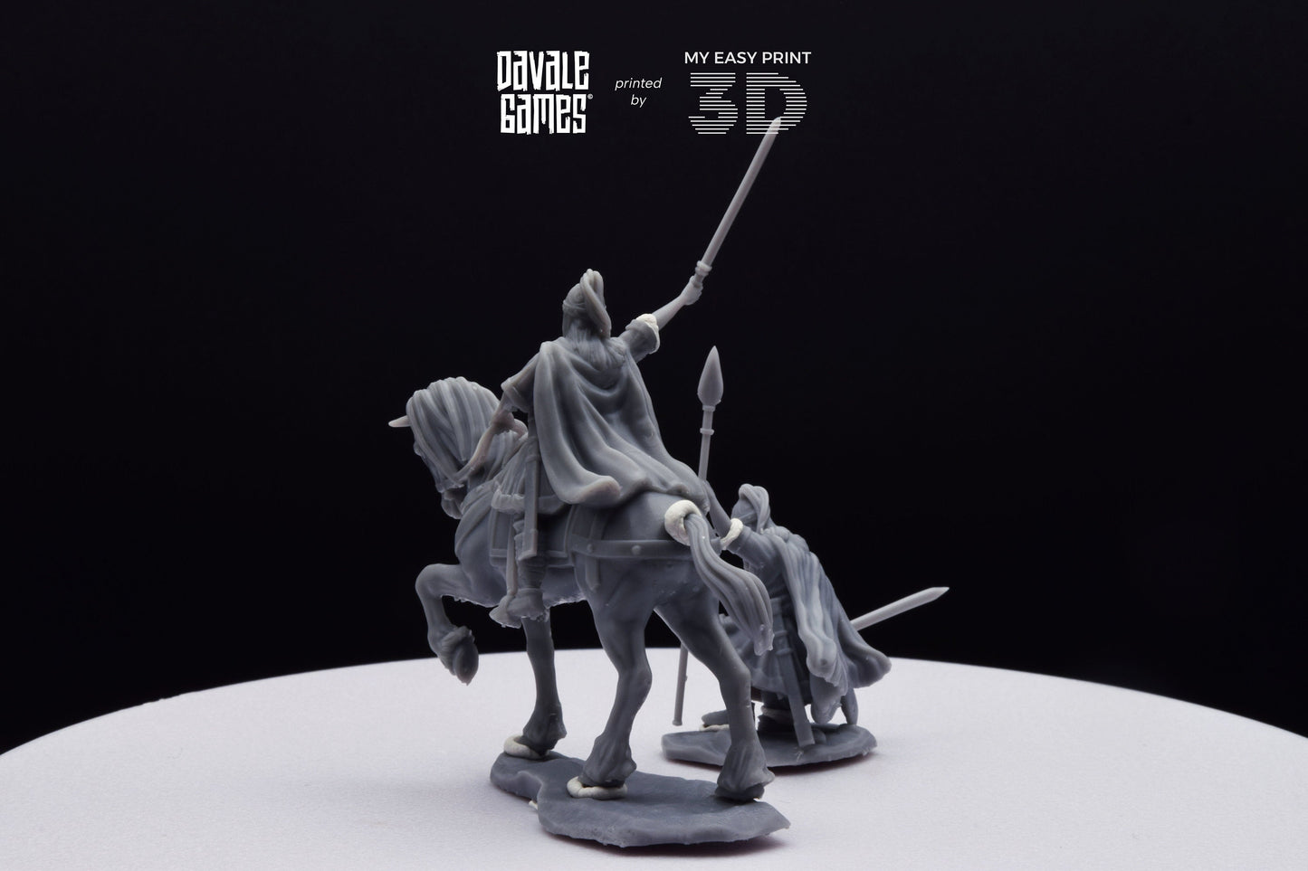 Visigoths King - Foot and Mounted - Davale Games - Historical games - 3D Printed with high quality resin
