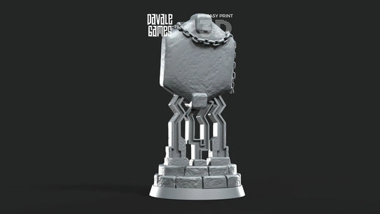 Dwarf Mirror - Davale Games - 3D Printed with high quality resin for LOTR/D&D games