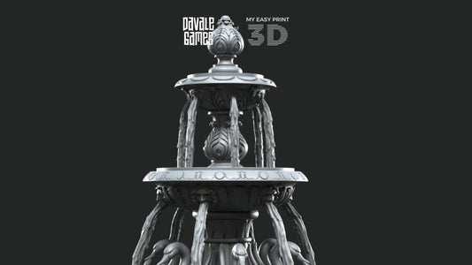 Swan Fountain - Scenery/Terrain - Davale Games - 3D Printed with high quality resin for LOTR/D&D games