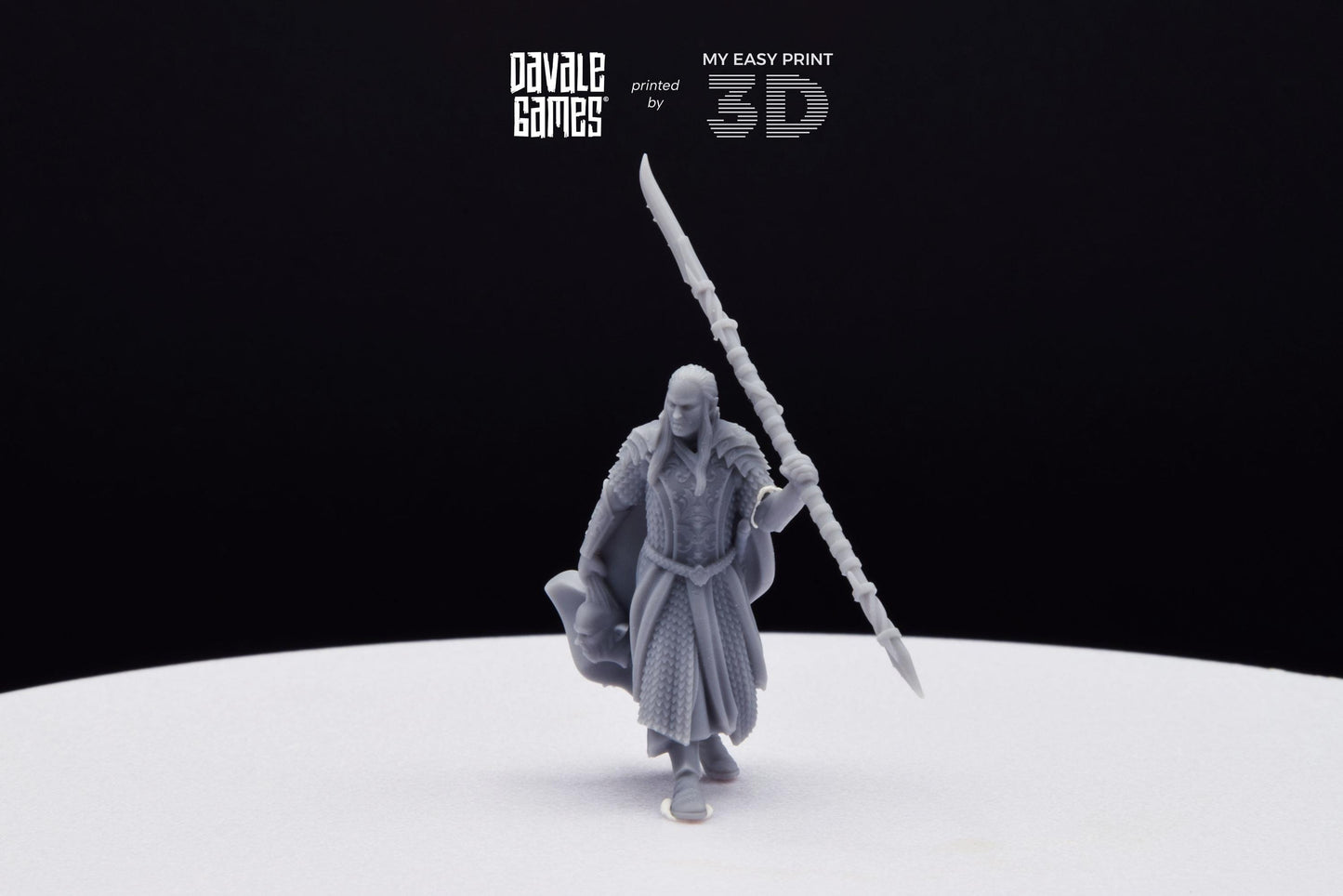 Wood Elf Captain - Davale Games - 3D Printed with high quality resin for LOTR/D&D games