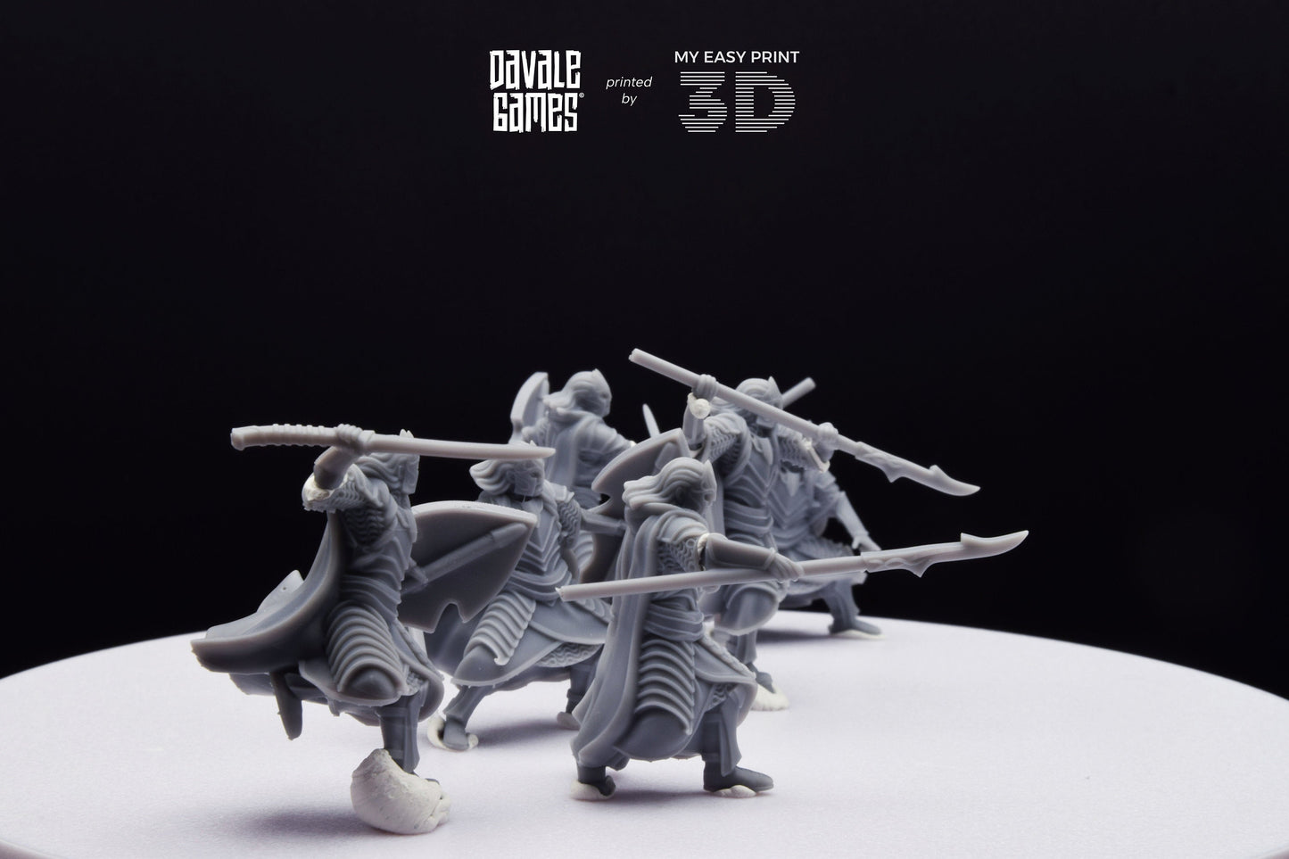Bloody Elf King Guard - Davale Games - 3D Printed with high quality resin for LOTR/D&D games