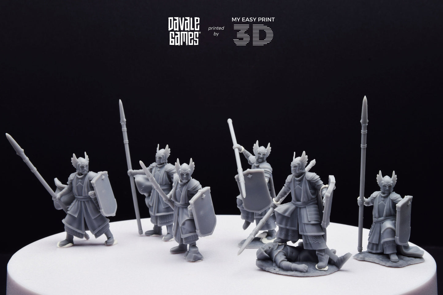 Guards of the Grey Tree - Foot - Grey Castle - Davale Games - 3D Printed with high quality resin for LOTR/D&D games