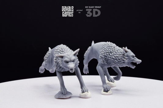 Savage Warg - Super Orcs - Davale Games - 3D Printed with high quality resin for LOTR/D&D games