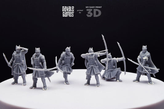 High Human Archer - Davale Games - 3D Printed with high quality resin for LOTR/D&D games